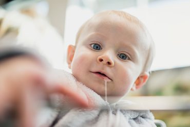 ทารกถุยน้ำลายเป็นเลือด